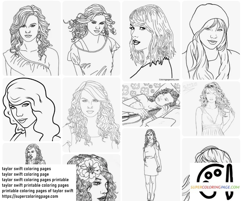 Taylor Swift Coloring Pages 1