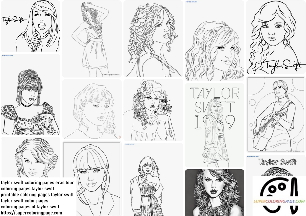 Taylor Swift Coloring Pages 2