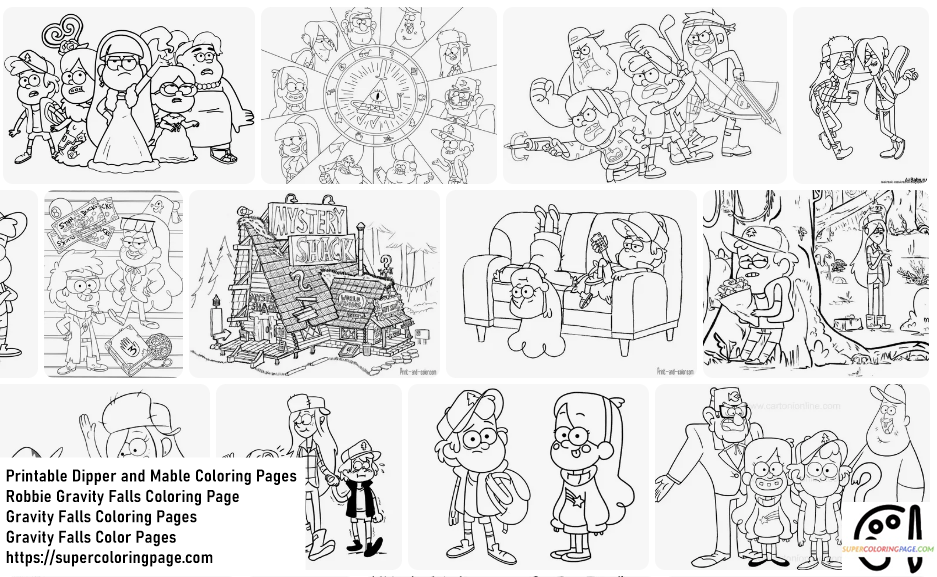 Robbie Gravity Falls Coloring Page 2