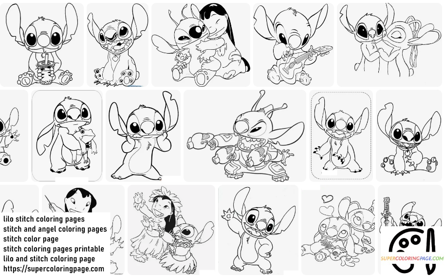 Stitch Coloring Pages 2