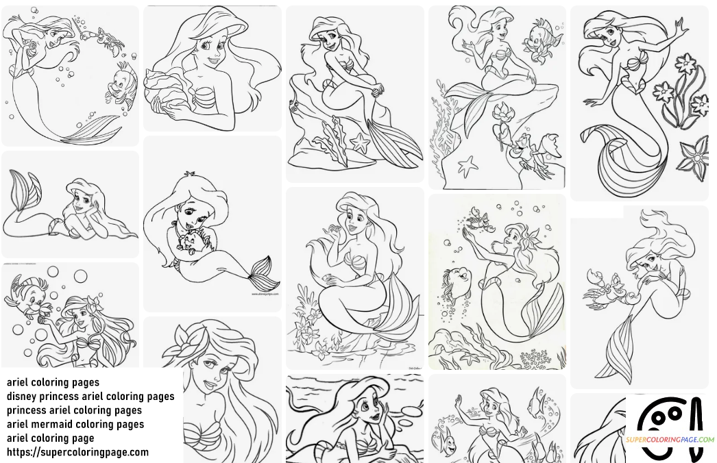 Ariel Coloring Pages 1