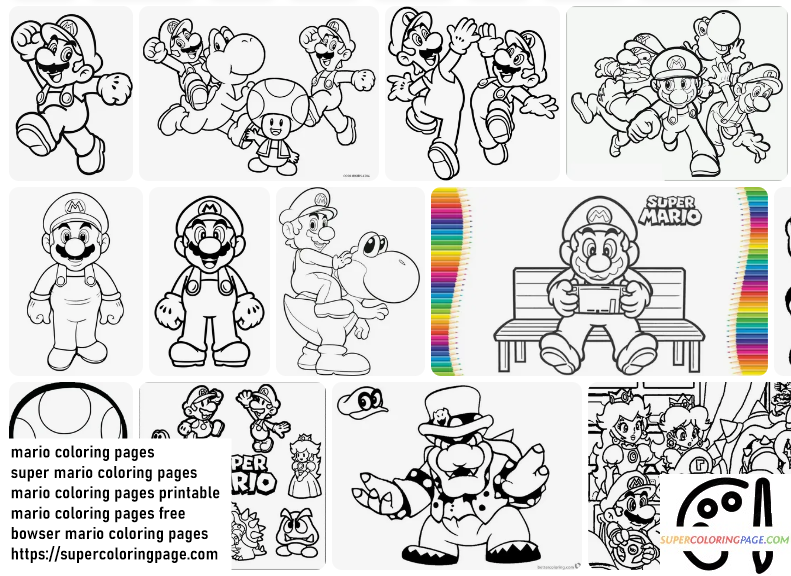 Mario Coloring Pages 1