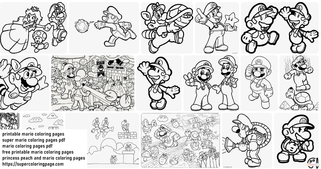 Mario Coloring Pages 2